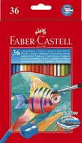 Faber-Castell - Akvarelinis pieštukas + teptuko dėžutė (36 vnt) (114437)