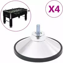 Stalo futbolo stalo kojos, 4vnt., chromas