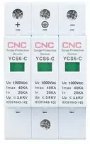 CNC DC viršįtampių ribotuvas, 3P, C klasės, 20-40 kA, 1000VDC