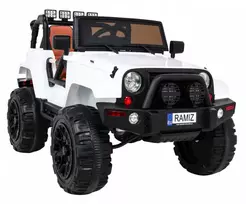 Ramiz Elektromobilis Jeep All Terrain, baltas
