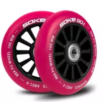 Soke Paspirtuko ratukai 100 mm rubino spalvos 2 vnt.