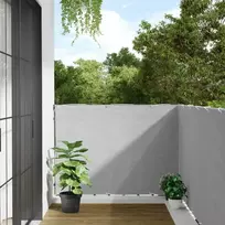 Privatumo suteikianti balkono pertvara, pilka, 400x120cm, PVC