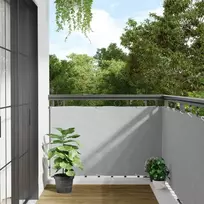 Privatumo suteikianti balkono pertvara, pilka, 400x90cm, PVC