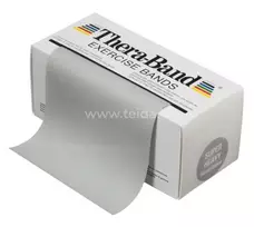 Thera-Band elastinė juosta su lateksu, sidabro, 1,8 m (su knyg)