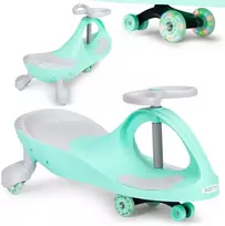 Gravity ride vaikiška transporto priemonė LED ratai žalia ECOTOYS