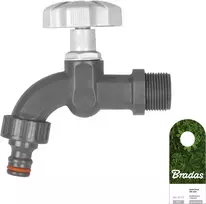 Čiaupas su išoriniu sriegiu 1/2" ir jungtimi Bradas Baltas LINE WL-K112