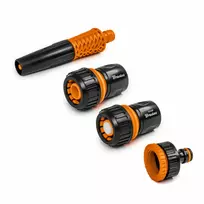 Laistymo žarnų jungtys 3/4 " Bradas Juodas Line, 4 vnt.