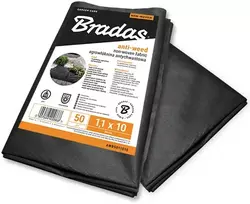 Agrotekstilė nuo piktžolių Bradas, 50 g/m², 1.1 x 5 m, neaustinė, juoda
