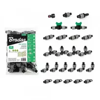 Priedų rinkinys Bradas lašelinio laistymo juostai 16 mm (24 vnt.)