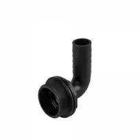 Jungtis alkūnė Bradas PIN LUG PP su tarpikliu, 2" išor.sr. - 1 1/4" žarnai