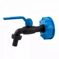 Rinkinys: Bradas IBC S60x6 čiaupas Juodas RAVEN Nylon, su 3/4 išor.sr., 5/8 žarnai