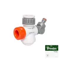 Daugiafunkcis čiaupo adapteris Bradas Baltas LINE Multi Shower