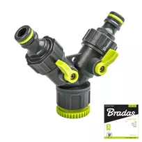 Čiaupo adapteris 3/4"-1/2" su vožtuvais Bradas LIME LINE