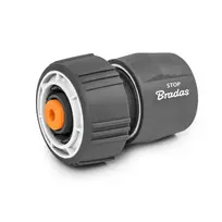 Greita jungtis žarnai 3/4" Bradas Baltas Line SOFT STANDARD su STOP