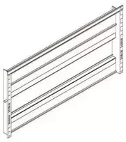 EATON DIN dangtelio 3 x 1,5 modulio rinkinys, tarpas kiekvienam 3 modulių DIN bėgeliui yra 315 mm, atitinkantis 8 vnt. 2 polių jungiklių