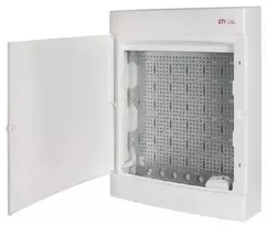 Eti Polam 001101314 Multimedijos skirstomasis skydas 3x18, montuojamas ant paviršiaus, su plokšte ir lizdu / IP 40 400V AC / ECT 3X18PO MEDIA 001101314