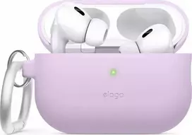 Elago AirPods Pro 2 Hang Silikoninis dėklas - etui su karabińczykiem do AirPods Pro 2 šviesiai violetinė