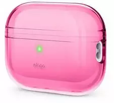 Elago AirPods Pro 2 Nylon Strap TPU Shell dėklas - etui su paskiem do AirPods Pro 2 rožinė
