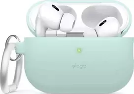 Elago AirPods Pro 2 Hang Silikoninis dėklas - etui su karabińczykiem do AirPods Pro 2 mėtų