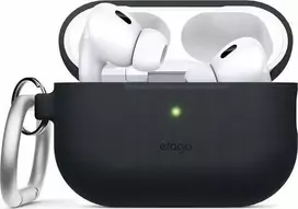 Elago Elago AirPods Pro 2 Hang Silikoninis dėklas - etui su karabińczykiem do AirPods Pro 2 juoda
