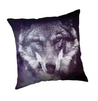 Užvalkalas dziecięca 45x45 Wilk mėlyna JF24