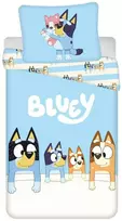 Patalynė bawełniana 140x200 Bluey Pieski mėlyna JF24