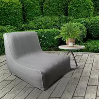 Eurofirany Pripučiama lauko kėdė, vandeniui atsparus audinis, nuimamas užvalkalas, kompaktiškas laikymas, 70x90x70 cm, terasos sėdynė, paplūdimio fotelis