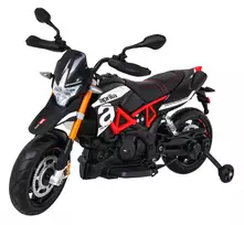 Ramiz Elektrinis vaikų motoroleris 2x12V, 2 pavaros, muzika, nuo 3 metų, juodas