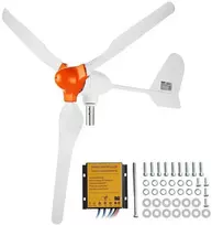 Horizontalios ašies vėjo jėgainė, generatorius Vevor 12V 800W, 3 menčių