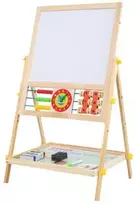 „Extralink Toys“ | Dvipusė lenta vaikams | Kreida, magnetinė, sausai valoma, Abacus, Laikrodis
