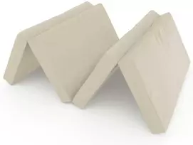 Sulankstomas gimnastikos čiužinys SANRO 200x100x10 cm kreminis (4 dalių)