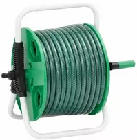 Žarnos ritė su tvirtinimo detalėmis, žalia, 0,75", 20m, PVC