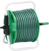 Žarnos ritė su tvirtinimo detalėmis, žalia, 0,5", 20m, PVC