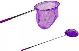 Tinklelis drugeliams gaudyti su teleskopine rankena, 85 cm, violetinis
