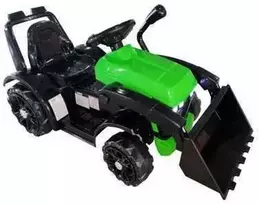 Elektromobilis traktorius su kaušu ZP1001B, žalias