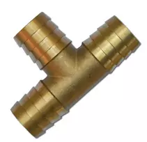 Trišakis jungtuvas 3 x 1 - 25mm žarnai Bradas, žalvaris