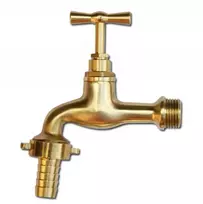 Čiaupas su išoriniu sriegiu 1/2" ir jungtimi žarnai 1/2" Bradas, žalvaris