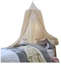 Kupolo užuolaida tipi palapinės kabinimas smėlio spalvos