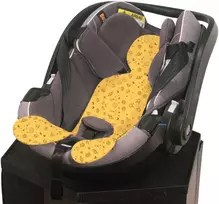 Kuli Muli Prakaitavimą slopinantis įdėklas 0-13 kg automobilinei kėdutei - medaus ir kosmoso skonio
