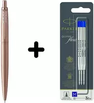 Parker Jotter XL Rožinė PGT Tušinukas + mėlynas tušinuko papildymas (M) 3 vnt.