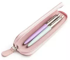 Parker Jotter Originals Lilac ir Pastel Mėlyna Tušinukų dovanų rinkinys su rožiniu dėklu