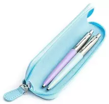Parker Jotter Originals Lilac ir Pastel Mėlyna Tušinukų dovanų rinkinys su mėlynu dėklu