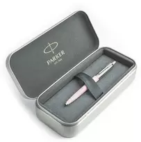 Parker Jotter Originals Rožinė Tušinuko dovanų rinkinys metalinėje dėžutėje