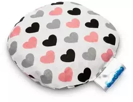 Sensillo vyšnių kauliukų pagalvėlė, 15cm, pilka-rožinė