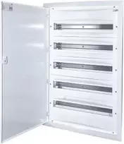 Eti Polam 001101296 Modulinis skirstomasis skydas 5x24, įleidžiamas IP40, baltos metalinės durys, gnybtas PE3x24 N4x11 ERP24-5 001101296