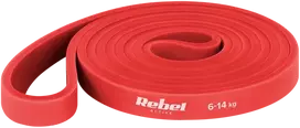 Latekso mankštos juosta - Power Band PL-2, raudona 6-14 kg REBEL ACTIVE
