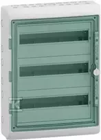 Schneider Electric SCHNEIDERE Hermetinis skirstomasis įrenginys Schneider Mureva / d. Kaedra 3x18 IP65 UV MRV-3-18-NT-T 13436 paviršinės permatomos durys.