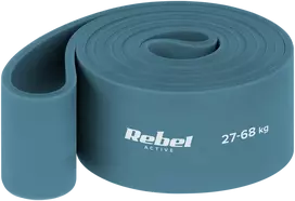 Latekso mankštos juosta - Power Band PL-6, mėlyna 27-68 kg REBEL ACTIVE