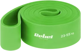 Latekso mankštos juosta - Power Band PL-5, žalia 23-55 kg REBEL ACTIVE
