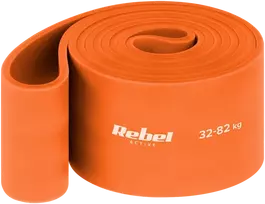 Latekso mankštos juosta - Power Band PL-7, oranžinė 32-82 kg REBEL ACTIVE